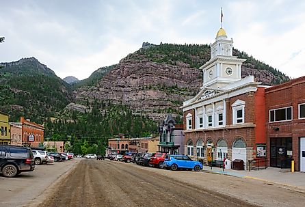 Walsh Library building and downtown Ouray, Colorado. Image credit Ian Dewar Photography via Shutterstock