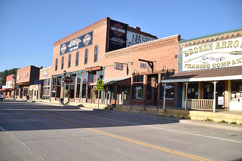 Main Street in Hill City, South Dakota. Editorial credit: Paul R. Jones / Shutterstock.com