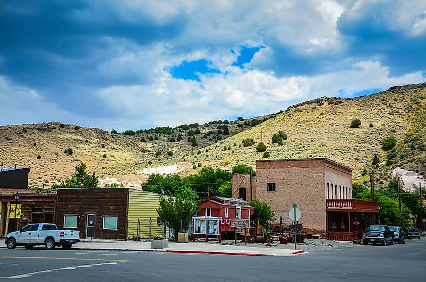 The town of Eureka, Nevada,