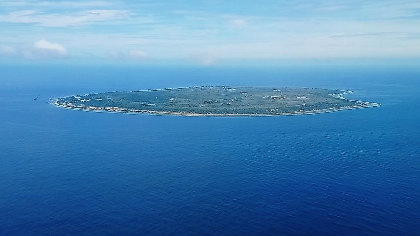 Aerial view of Nauru