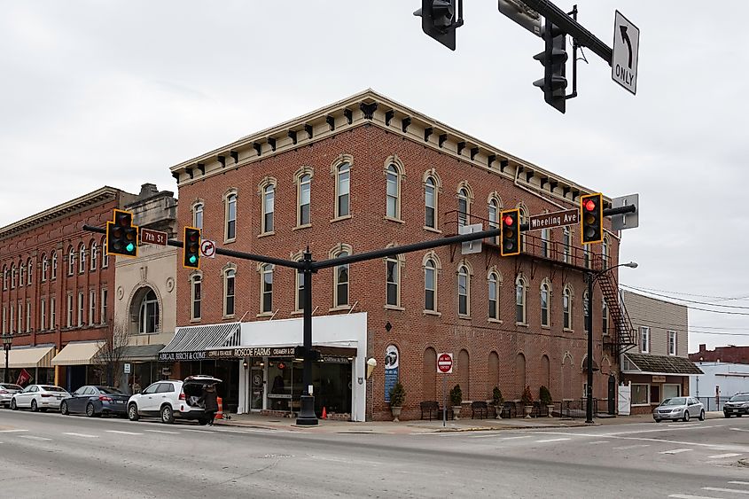 Historical buildings in Cambridge, Ohio.