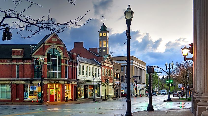 East Washington Street in Chagrin Falls, Ohio.