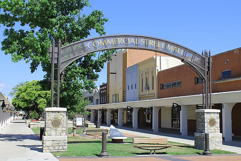 The Commercial Street Mall in Atchison, Kansas.