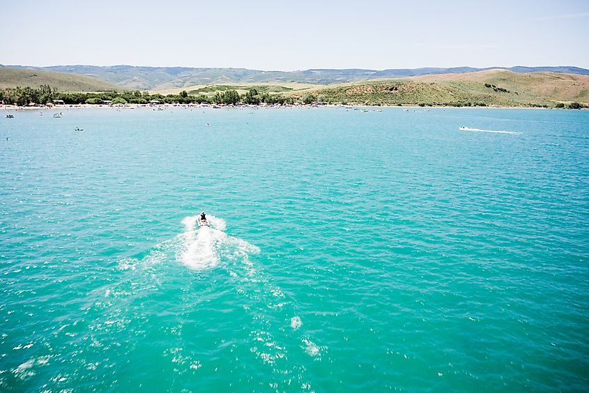 The gorgeous Bear Lake, Utah.