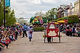  Tulip Time Festival Parade of Pella's dutch community. Editorial credit: yosmoes815 / Shutterstock.com.