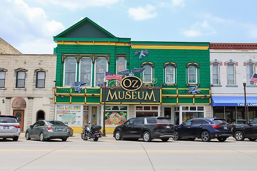 The vibrant Oz Museum in Wamego, Kansas.